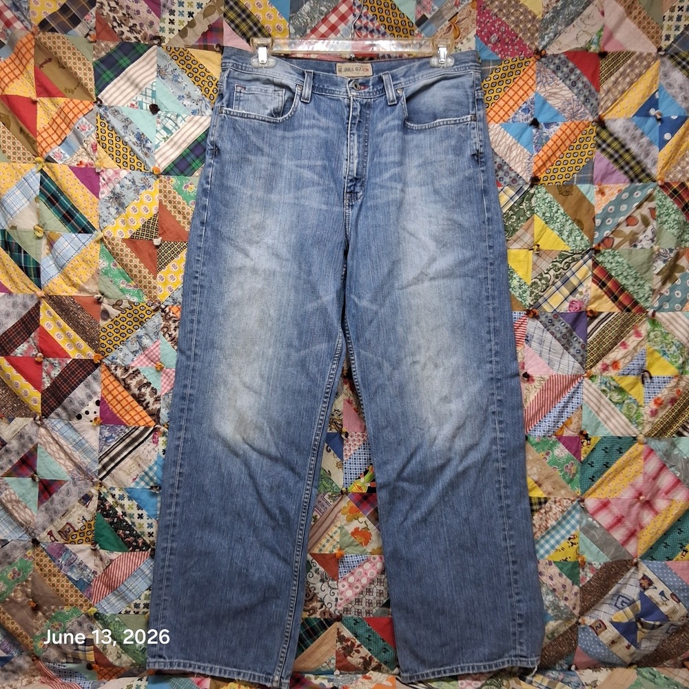 BKE 67 Buckle San Antonia Relaxed Fit Size 36x32 1/2 Blue Jeans
